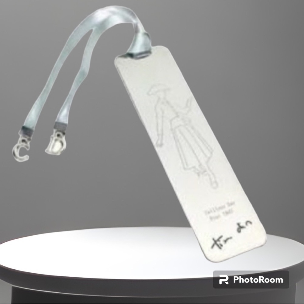 Dior Tailleur Bar 1947 Bookmark Silver Tone Metal